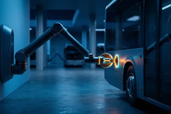 RoboDock Debuts Robots to Automate Electric Fleet Charging